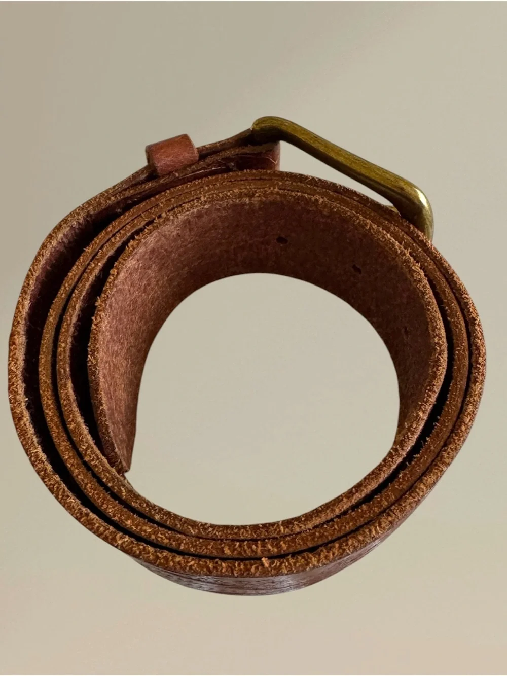🛍️SALE🛍️ GAP Women's Floral Embossed Genuine Leather Belt with Brass-Tone Buckle - Picture 7 of 12